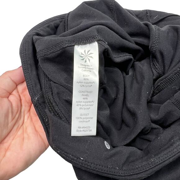 Athleta Plie Tight Mid Rise Full Length Leggings Black Gray Small - Picture 7 of 8